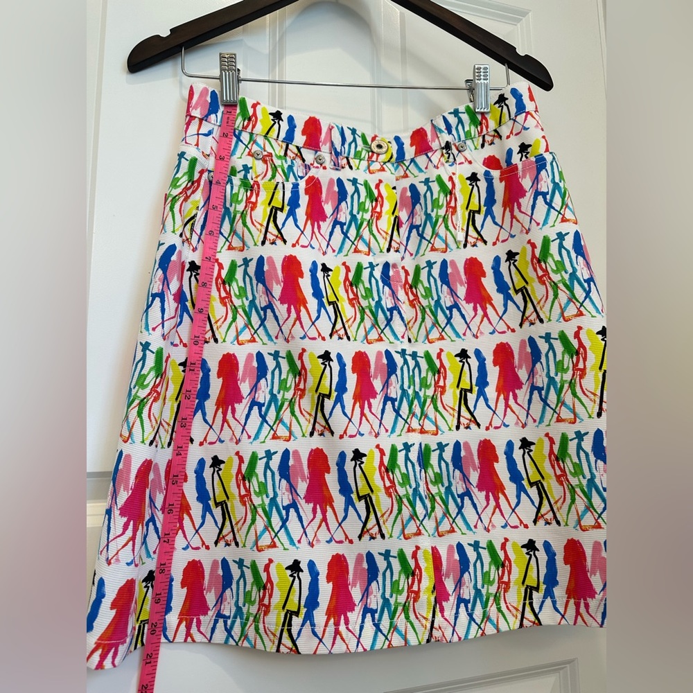 SOLD! Weekend MaxMara “Flutterflies” Collection Mini Cotton Skirt.Size: IT42 US6 - Picture 15 of 16
